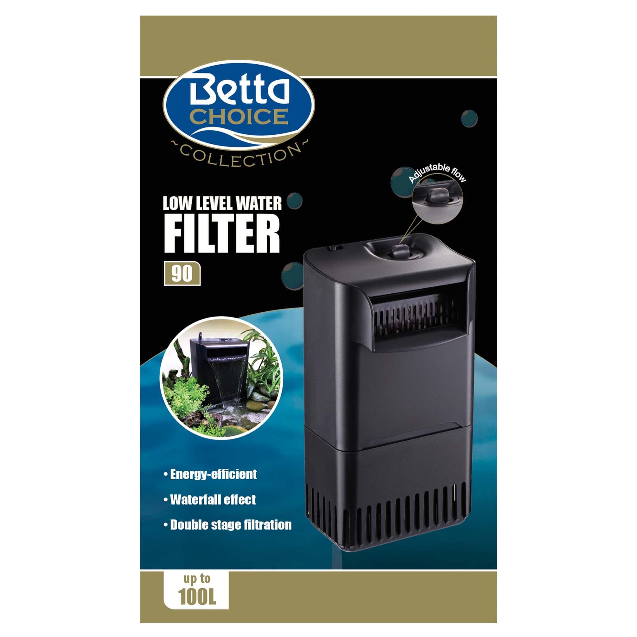 Betta Choice Low Level Water Filter 90