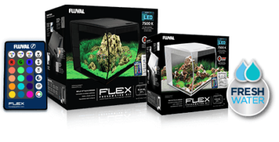 Fluval Flex 34l Aquarium Kit - Black